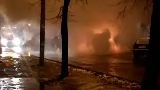 Харьков, 2.11.2017 горит машина на Тобольской, пожар потушили