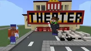 КАК ПРОНЕСТИ СЕБЯ В КИНОТЕАТР В МАЙНКРАФТ 100% ТРОЛЛИНГ ЛОВУШКА MINECRAFT