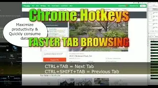 Chrome Browser Shortcut Keys (for tabs) - Cycle quicker through open tabs without adding apps