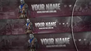 Fortnite Banner FREE Template! (Fortnite GAMING Banner FREE Download)