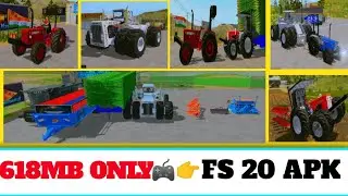 FS 20 🔥 | fs 20 Indian tractor Lite APK _ | fs 20 618 MB Size APK download link