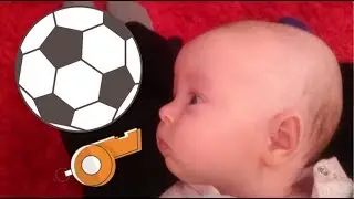 THE BABY LOOKS FOOTBALL