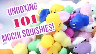UNWRAPPING 101 Mini Mochi Squishies!!! 😱ASMR