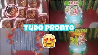 Finalizamos tudo 😍😍 Apaixonada com o resultado 👩‍👦‍👦❤️ Festinha simples ✨