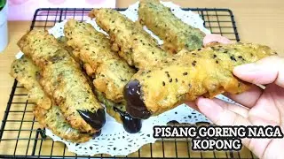 KRIUK‼️ PISANG GORENG NAGA KOPONG ISI COKLAT LUMER - ENAK BANGET COCOK BUAT TAKJIL PUASA NANTI