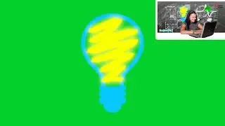 ONLY SUB CAN USE FREE)Bulb17 chroma key green screen animation effect(idea, eureka moment)