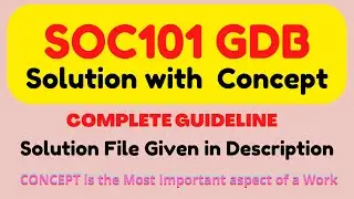 SOC101 GDB Solution 2022 / SOC101 GDB 2022 Solution / SOC 101 GDB solution spring 2022 