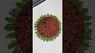 how to make easy oil pastel roses #shorts #oilpasteldrawing #shortsart