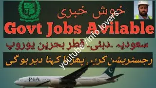 Job in Pakistan |government job in Pakistan |government job kasy hasil kiren|overseas jobs