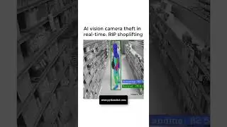 AI vision camera theft in real-time: RIP Shoplifting 😎😎 #pythonshot #ai #machinelearning #openai