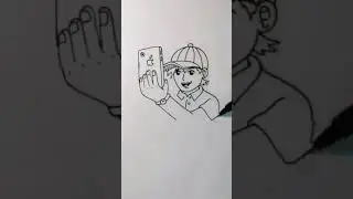 quick drawing || with iphone lettering to pic || this amazing 😍 || 