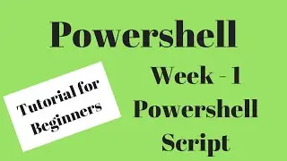 SkillShare Course - Powershell Script Learn Weekly