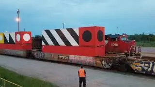 CN Centennial train leaving Sioux Lookout, Ontario