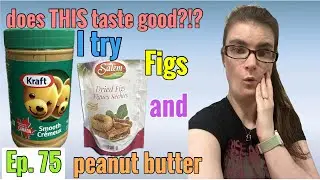 I try figs and peanut butter! does THIS taste goood?!? Episode 75. #combinations #peanutbutter #figs