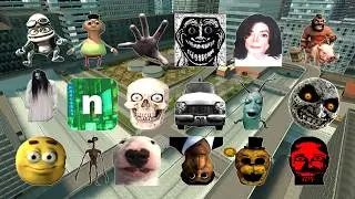 Too Much Nextbot & Nicos Nextbots In BIG CITY. Garry's Mod ( Tornado, Scary Hand, Obunga, Juggler )