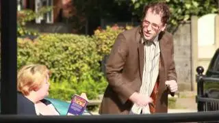 Nerd sings Lady Gaga to chubby woman