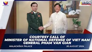 Courtesy Call of General Phan Văn Giang, Vietnamese Minister of National Defense 08/30/2024