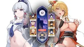 Ёимия С0 и Аяка С0 | Витая Бездна 12 этаж | Genshin Impact 3.1