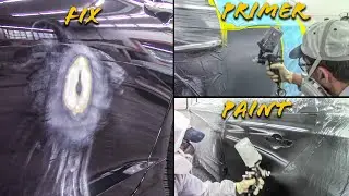 How To Fix, Primer, And Paint A Car In One Day