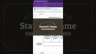 Statistic game with Google Sheets
