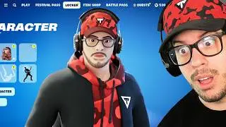 SUPRISING Youtubers with their *OWN* Skin in Fortnite!