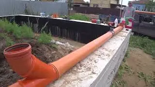 Sewerage inside the future house