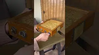Original Rare Antique British Road Map In Wooden Case - UKAA