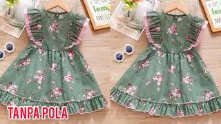Baby frock cutting and stitching How to sew a girl's dress WITHOUTaPATTERN for beginner seamstresses