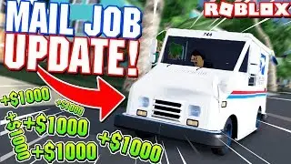 New Mailman Job Update! Easy Money Making in Ultimate Driving Update! (Roblox)