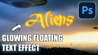 How To Create Glowing Floating Text Effect In Photoshop