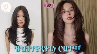 BUTTERFLY CUT 🦋 tutorial (several layers with movement) NewTutorial | byCyronno