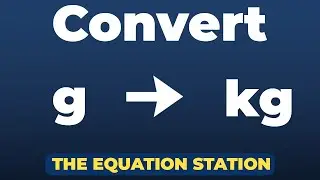 How to convert grams to kilograms | Physics Practice Problem