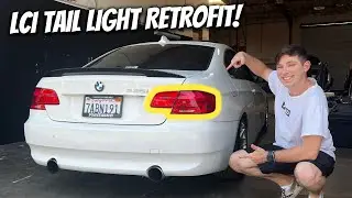 BMW E92 335I LCI TAIL LIGHT INSTALL RETROFIT (GUIDE)
