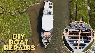 Ep 183 Replacing A Rotten Deck On Our 80 Year Old Boat!
