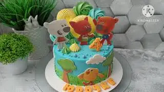 Торт для мальчика с героями мультика МИМИШКИ.