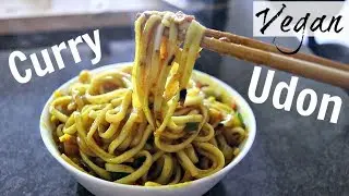 EASY VEGAN CURRY UDON RECIPE (quick vegan dinner)