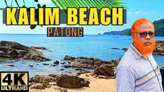 🔴 [4K] Patong Kalim Beach - Relaxing Beach Walk in Phuket 2023