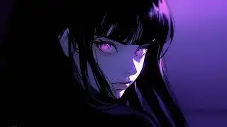 ANIME GIRL - BEST PURPLE WALLPAPER - 1 HOUR VIDEO