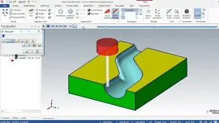 Tutorial Mastercam: Finishing Flowline-Drawing &Toolpath