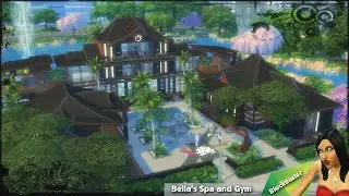 The Sims 4: House Building - Bella's Spa and Gym (Block party Challenge #2)
