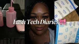 Cluster Lash Tech Vlog: Clients, Inventory Haul & Random Chaos