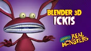 Ickis (Aaahh!!! Real Monsters) | Blender 3D Timelapse