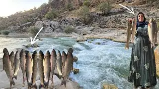 Esmat fishing by the river 🎣🌊🐠🐠
