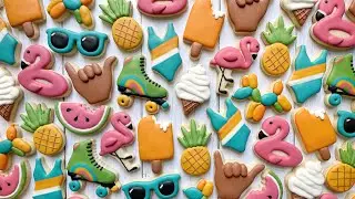 SUMMER VIBES ~ Satisfying Cookie Decorating | The Graceful Baker