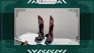 Traditional Boots in 3D Paper Model | Mongolian Culture