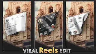 Instagram Viral Unroll the Curtain Video Editing | Instagram Profile Poster Reels Video Editing