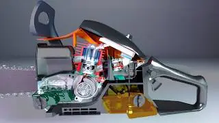 How does a chainsaw work