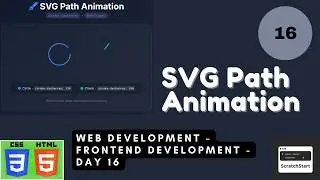 Day 16: SVG Path Animation | HTML/CSS | FrontEnd Animation