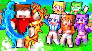 MM2 But I Have ELEMENTAL POWERS With MY CRAZY FAN GIRLS...