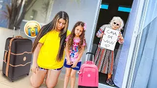 THE EVIL GRANDMA THROWED ME AND MY LITTLE SISTER OUT OF THE HOUSE!! Very sad